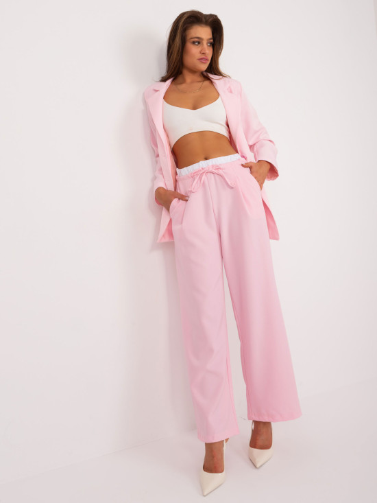 Elegant Palazzo Pants in Light Pink
