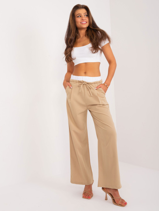 Elegant Palazzo Pants in Camel Color
