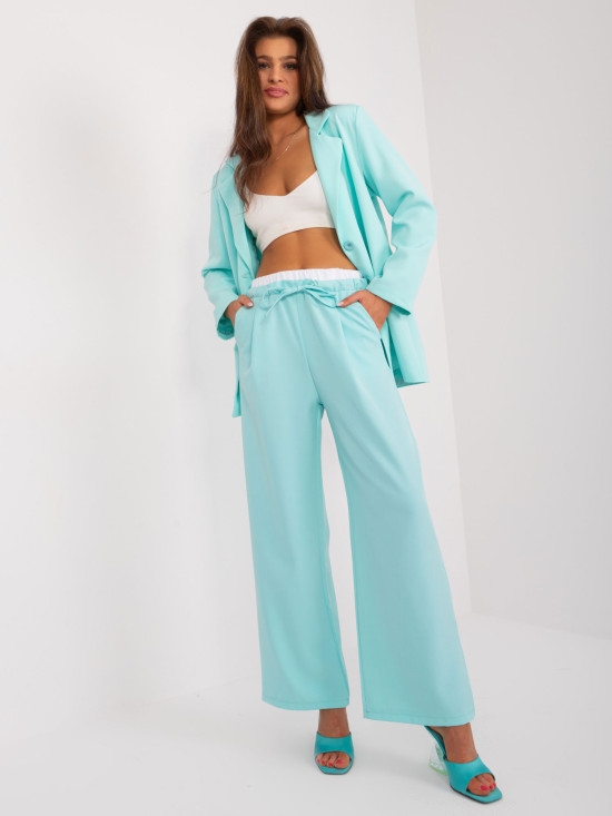 Elegant Palazzo Pants in Mint Color