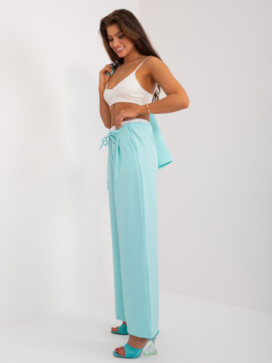 Elegant Palazzo Pants in Mint Color