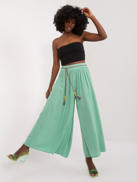 Comfortable Palazzo Pants in Pistachio Color