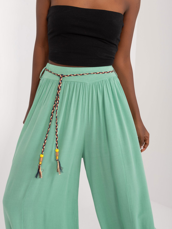 Comfortable Palazzo Pants in Pistachio Color