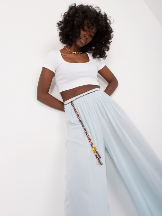 Elegant Palazzo Pants in Blue