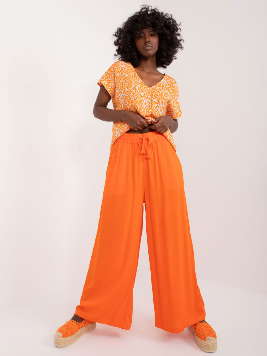 Stylish Orange Palazzo Pants