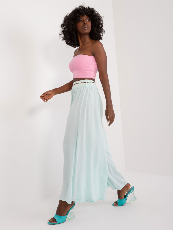 Elegant Palazzo Pants in Mint Color