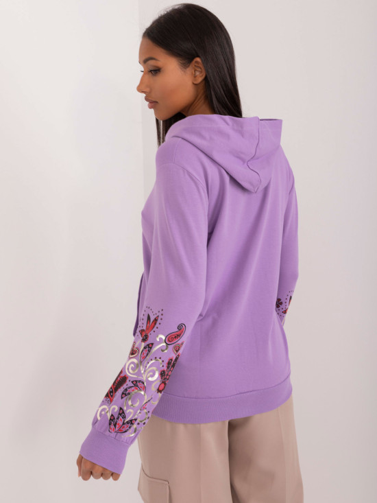 Light Purple Hooded Sweatshirt