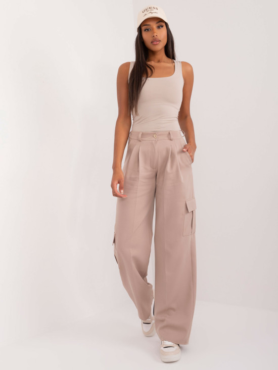 Beige Cargo Pants
