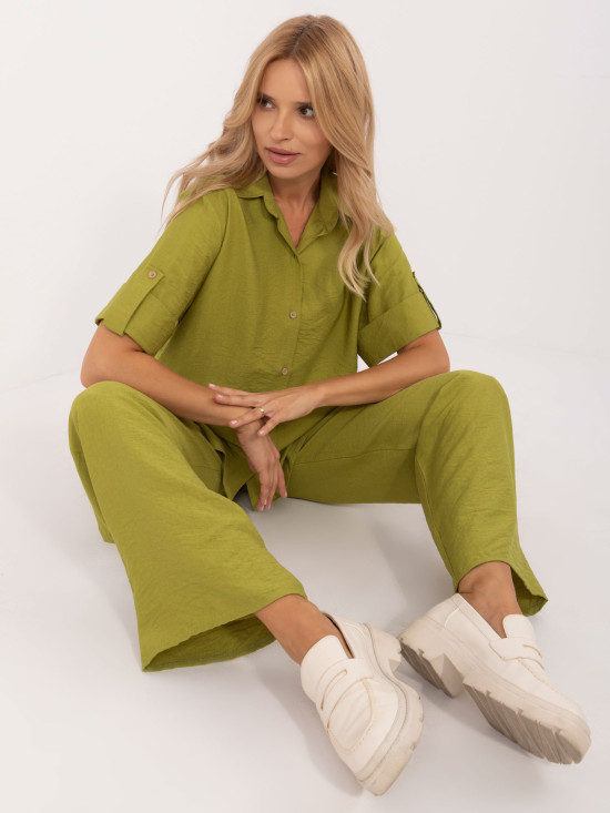 Lime Green Set with 3/4 Sleeves