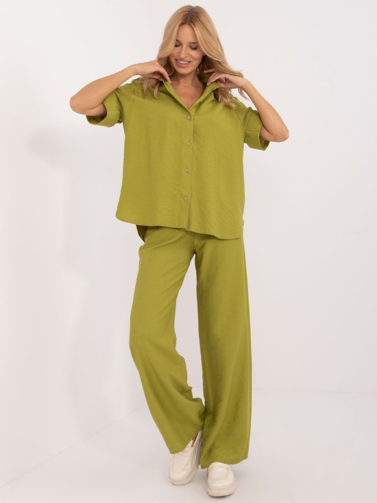 Lime Green Set with 3/4 Sleeves