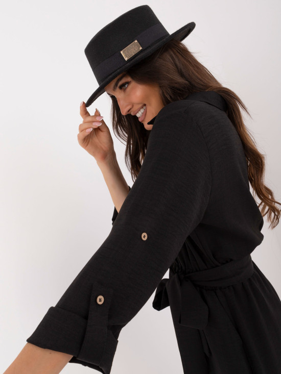 Elegant Black Flared Dress