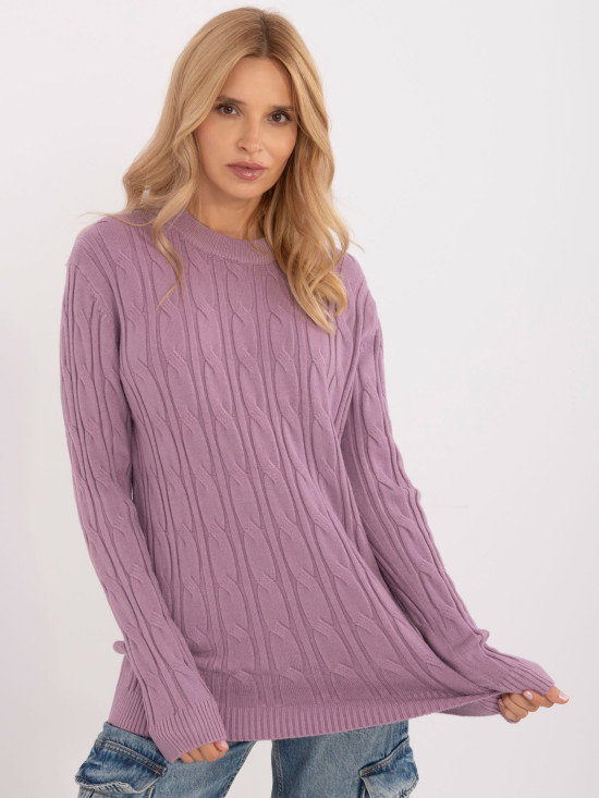 Purple Long Sleeve Sweater