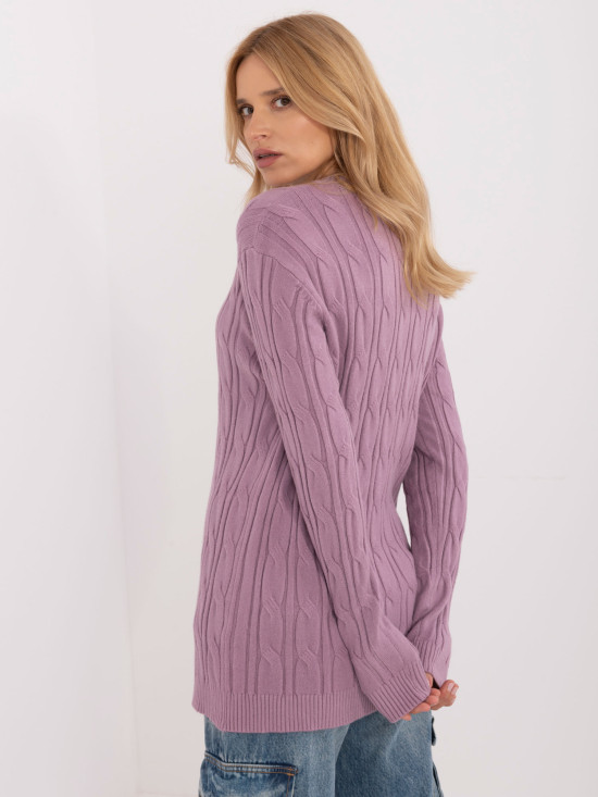 Purple Long Sleeve Sweater