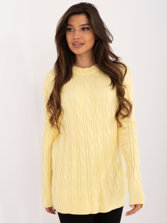 Stylish Yellow Sweater with Long Sleeves