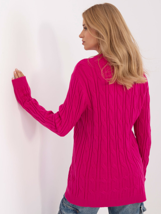 Fuchsia Long Sleeve Sweater