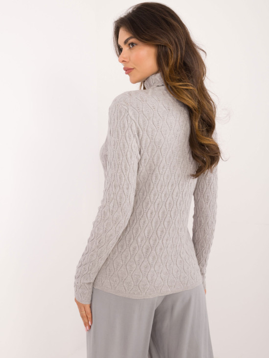 Gray Turtleneck Sweater