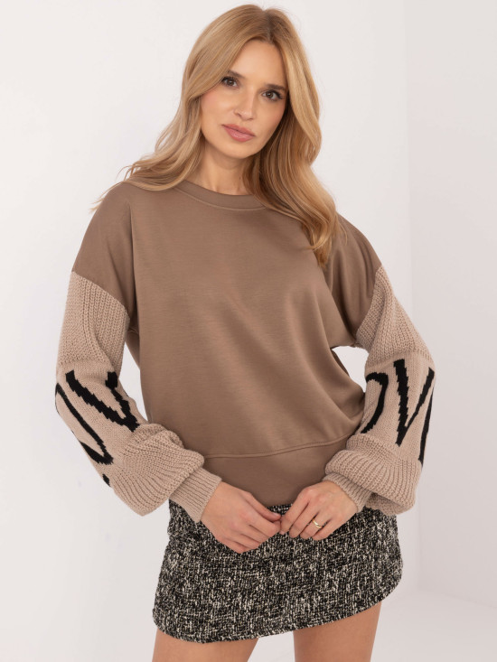 Stylish Beige Sweatshirt