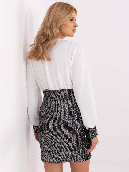 Elegant ecru cocktail dress