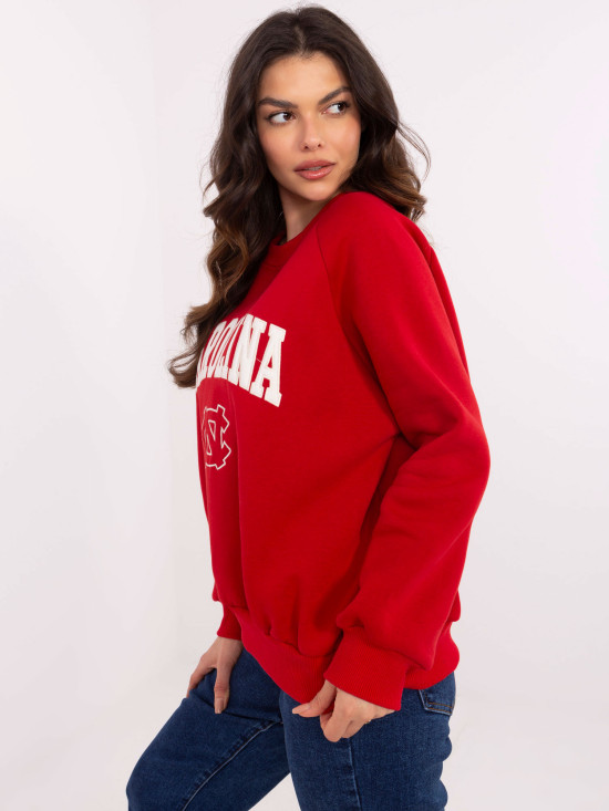 Red Long Sleeve Sweatshirt