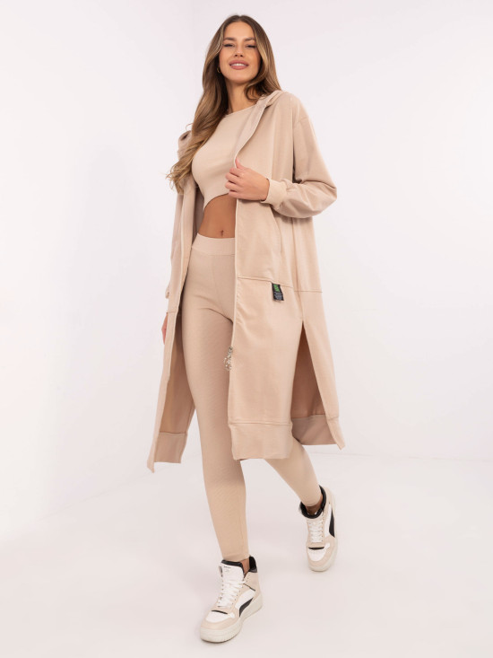 Beige Long Sleeve Set