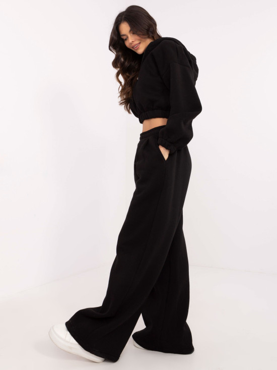 Stylish Black Hoodie Set
