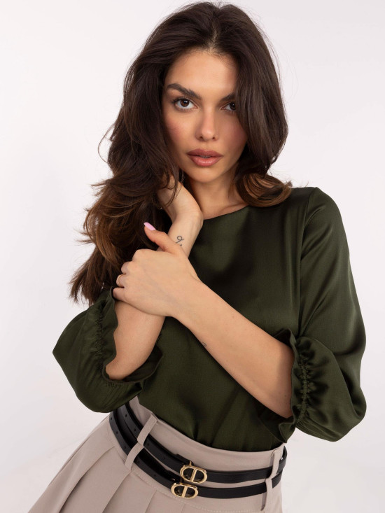 Elegant Blouse with 3/4 Sleeves