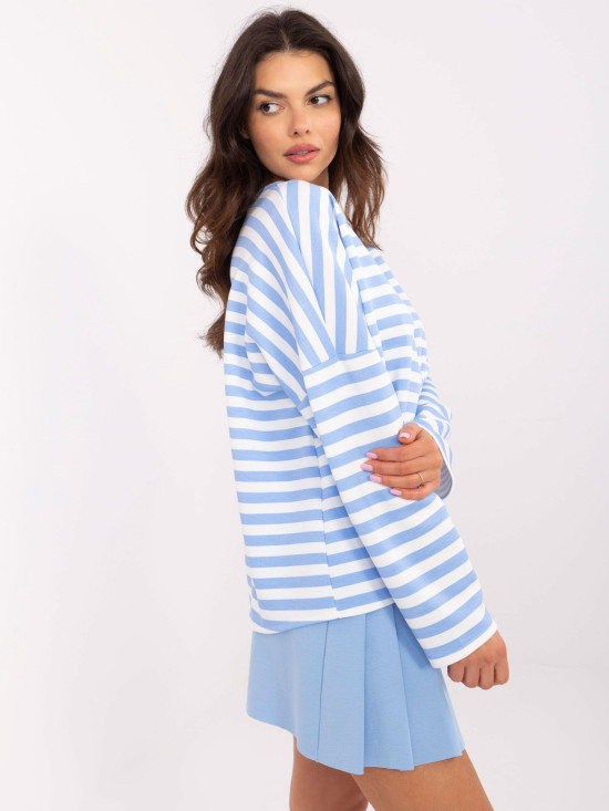 Stylish White Striped Blouse