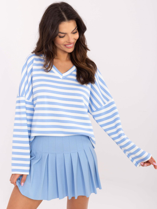 Stylish White Striped Blouse