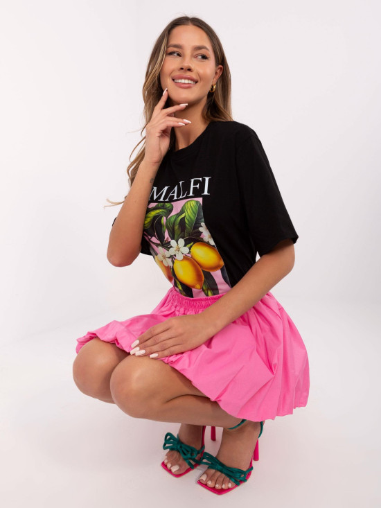 Stylish Black T-Shirt with Print