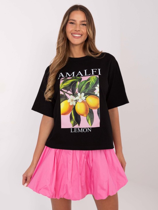 Stylish Black T-Shirt with Print