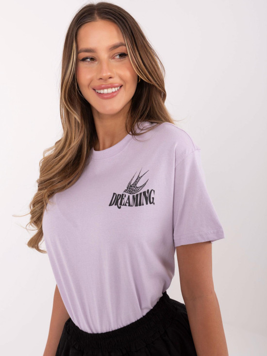 Stylish Purple T-Shirt with Print