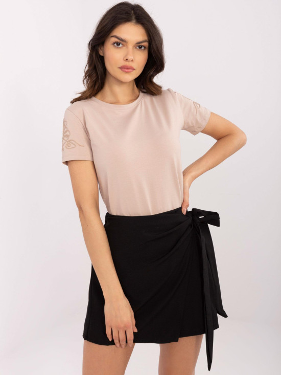 Beige Short Sleeve T-Shirt