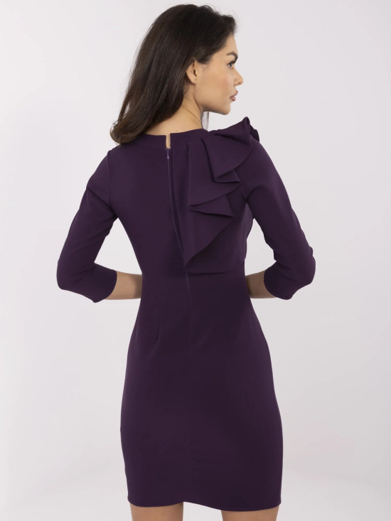 Elegant Cocktail Dress in Dark Purple