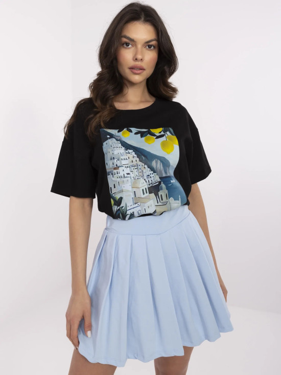 Stylish Black T-Shirt with Print