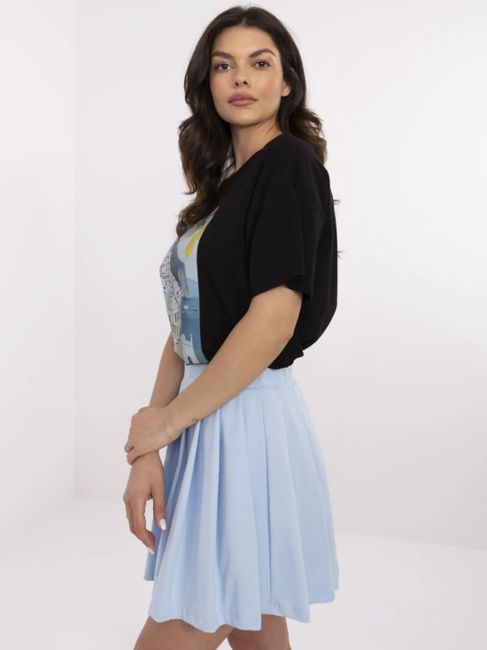 Stylish Black T-Shirt with Print