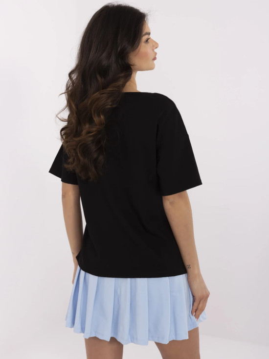 Stylish Black T-Shirt with Print