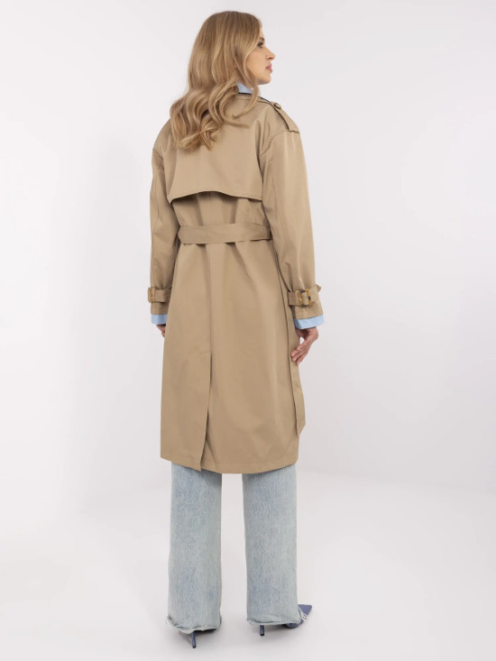 Elegant Transitional Coat in Beige