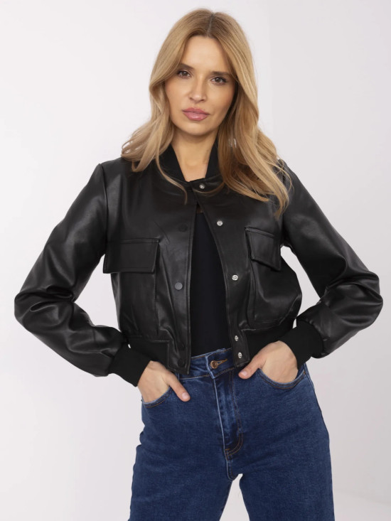 Stylish Black Bomber Jacket
