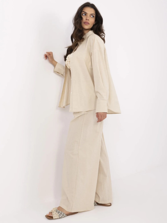 Beige Long Sleeve Set