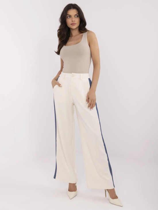 Stylish Beige Pants with Stripes