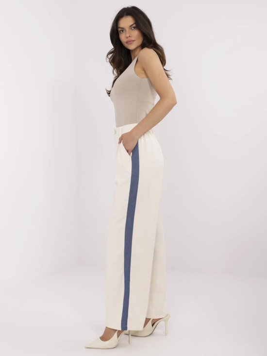 Stylish Beige Pants with Stripes