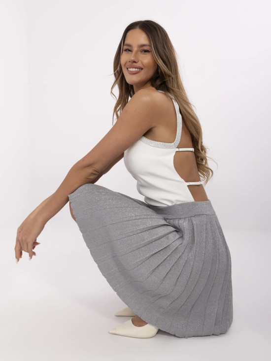 Stylish Grey Mini Skirt