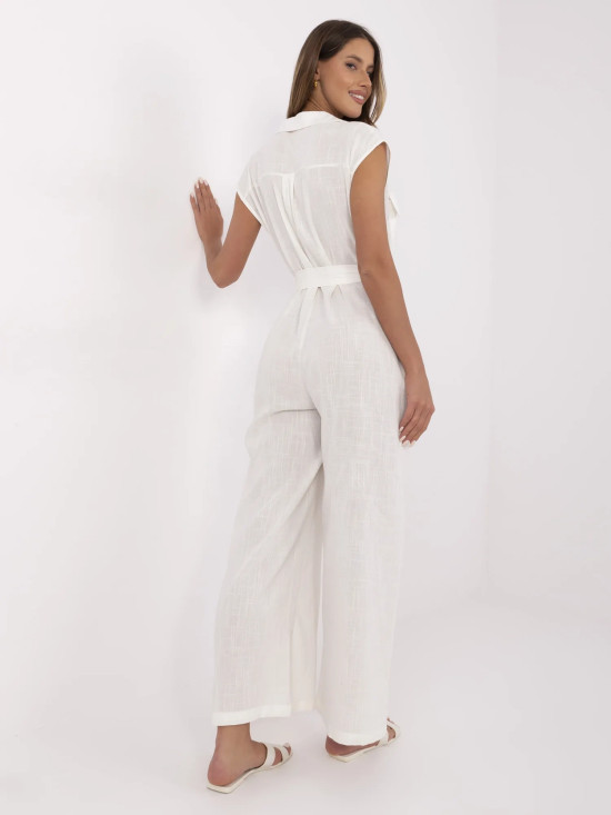 Elegant Ecru Jumpsuit
