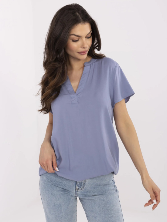Stylish Blouse with V-Neck
