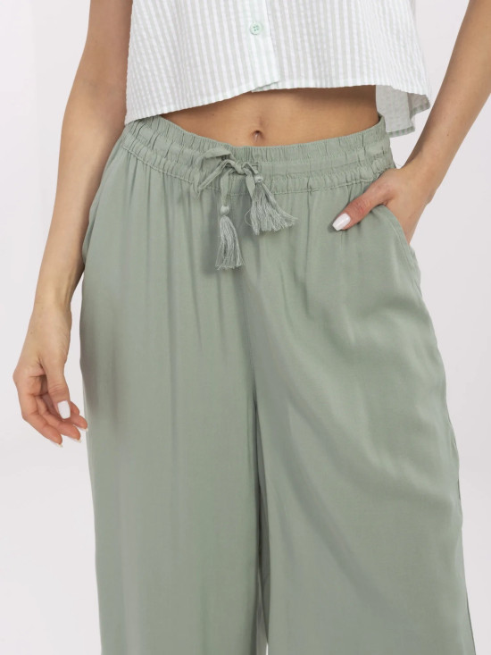Comfortable Palazzo Pants in Pistachio Color