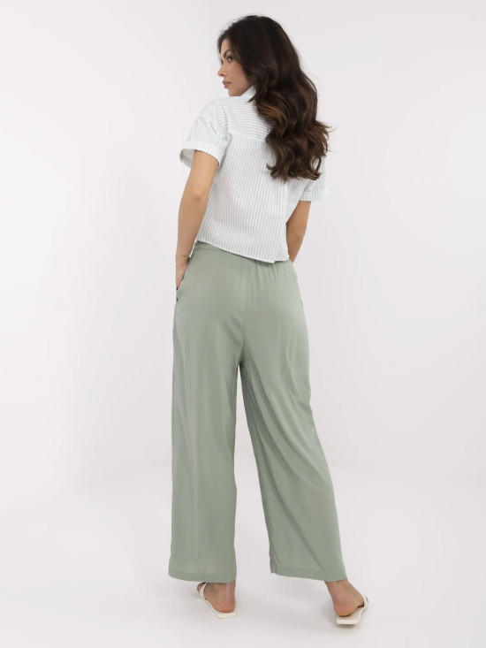 Comfortable Palazzo Pants in Pistachio Color
