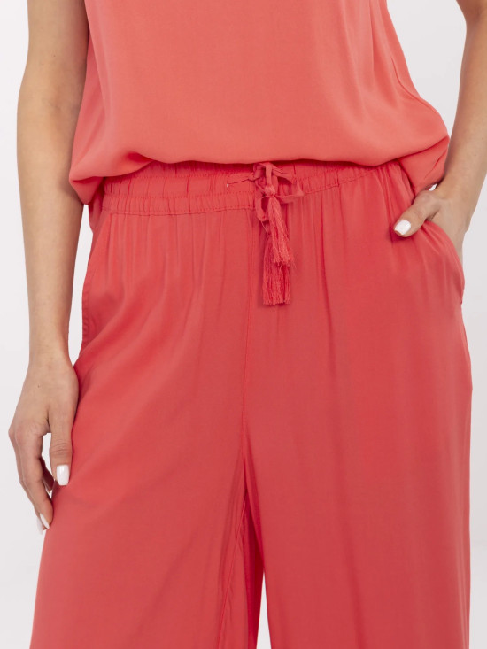 Coral Palazzo Pants