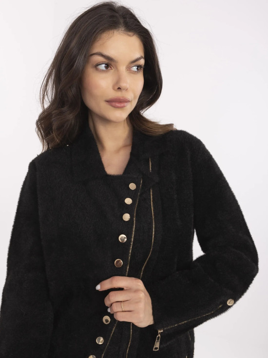 Elegant Black Transitional Jacket