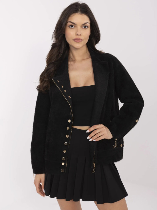 Elegant Black Transitional Jacket