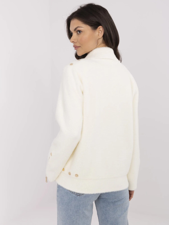 Elegant Transitional Jacket in Ecru