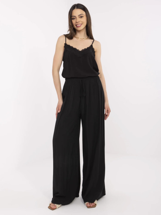 Stylish Black High-Waisted Pants